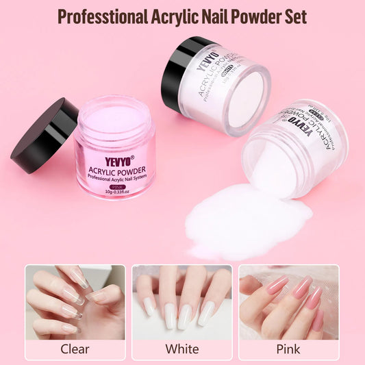 Acrylic Nail Kit With Drill, 4 Colors Gel Polish And UV Light Nail Professional Kit For Beginners - LaTezza Online Shop