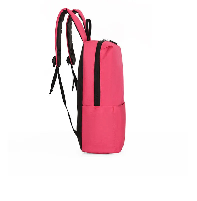 Solid Color Nylon Backpack Bag - LaTezza Online Shop