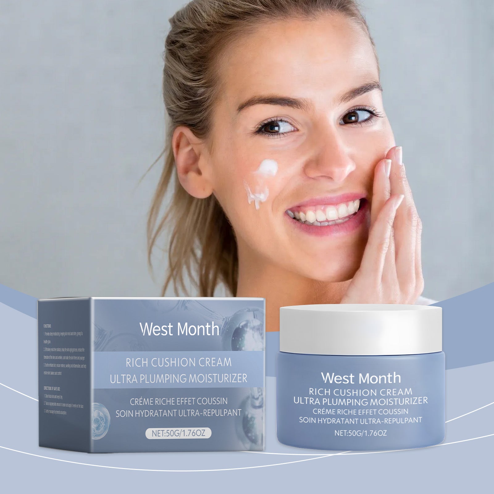 West&Month Moisturizing Cream, Moisturizing And Enriching Facial Skin Radiant Moisturizing Cream - LaTezza Online Shop