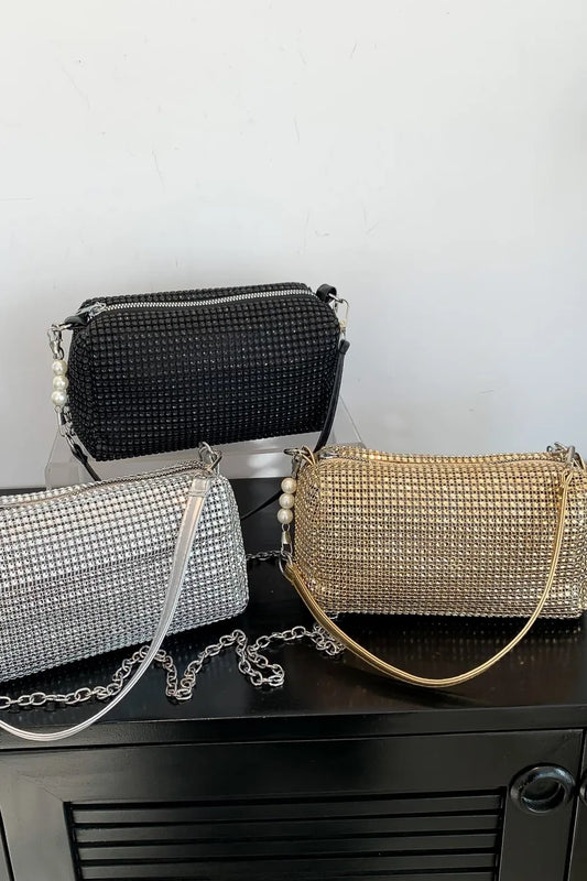 Openwork Crossbody Bag with Removable Strap - LaTezza Online Shop