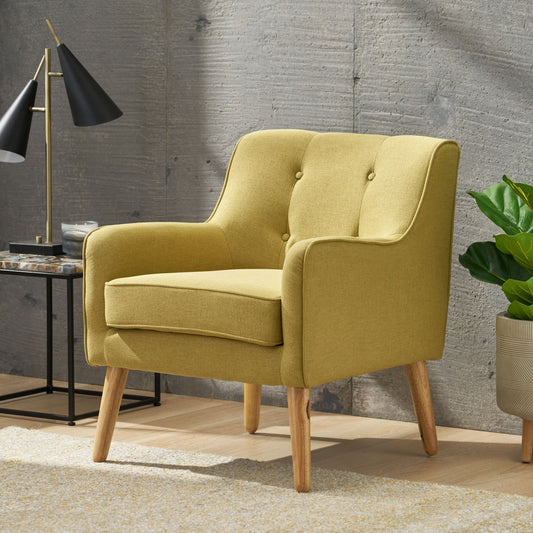 Yellow Midcentury Modern Arm Chair for Living Room - LaTezza Online Shop