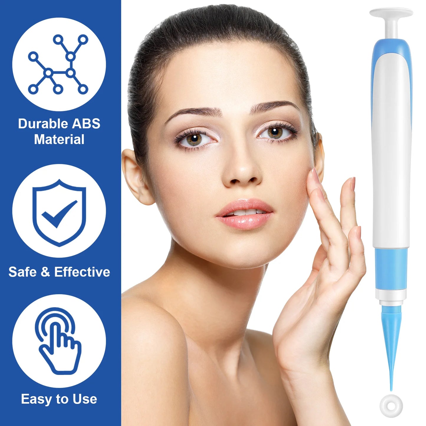 2 In1 Painless Auto Skin Tag Mole Wart Removal Kit Cleaning Tools Face Skin Care Body Wart Dot Treatments Remover Beauty Health