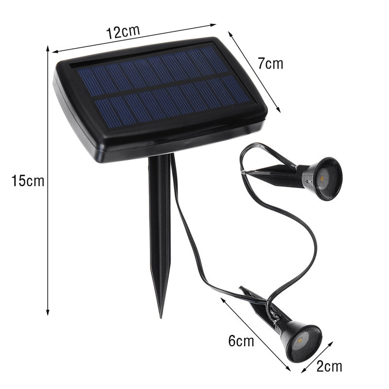 New Style Garden Lawn Solar Powered Outdoor LED Spike Light Path Landscape Waterproof IP65 Mini Solar Flood Lawn Lamp - LaTezza Online Shop