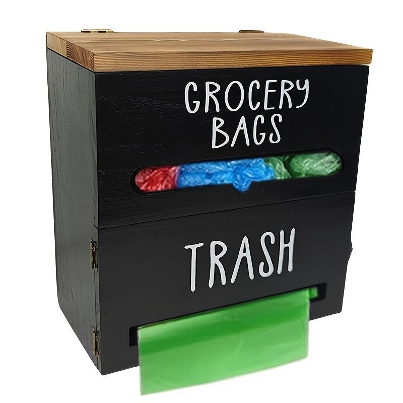 Wooden Garbage Bag Storage Box Two In One - LaTezza Online Shop