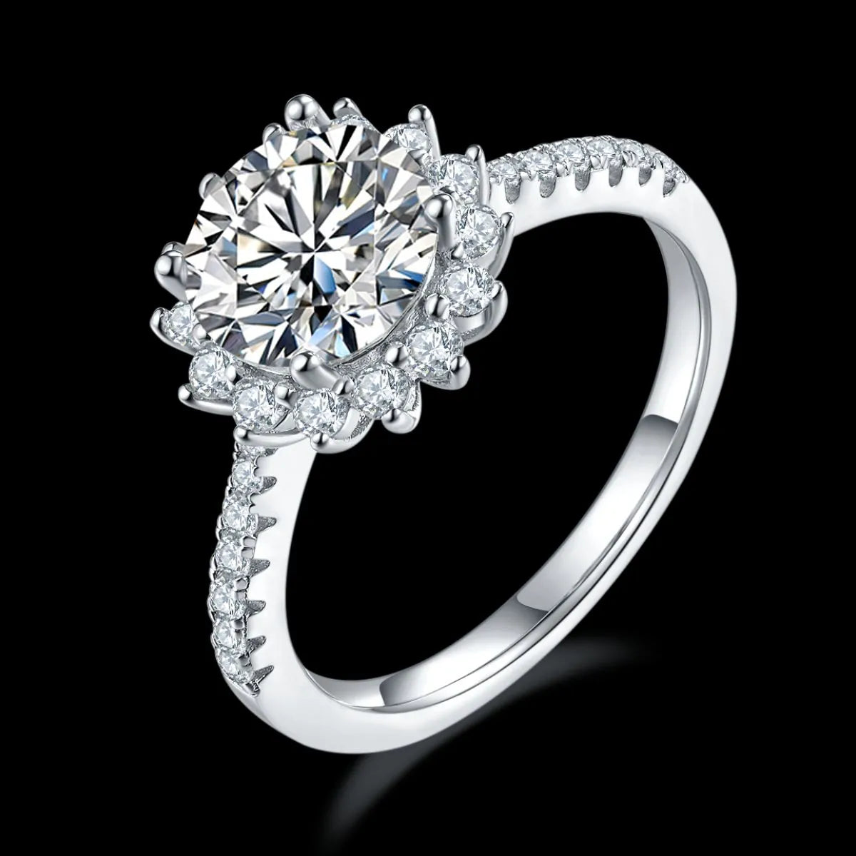 2 Carat Moissanite 925 Sterling Silver Ring - LaTezza Online Shop