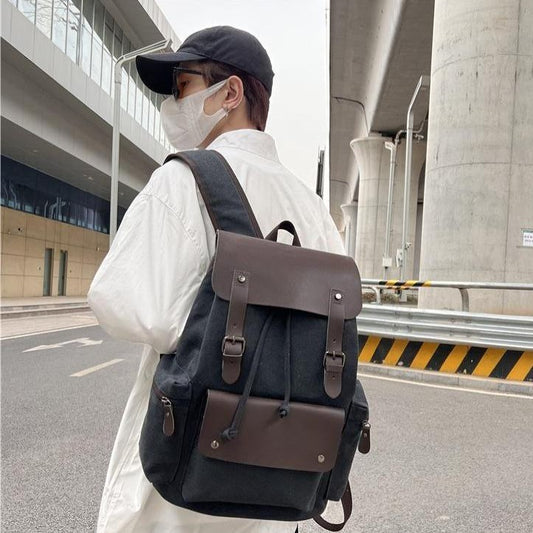 Retro Wear-resistant Large-capacity Backpack - LaTezza Online Shop