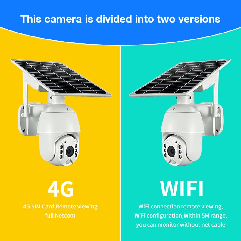 Brand 4G SIM Card WIFI Solar Battery PTZ Camera 1080P Outdoor Waterproof  PIR Alarm Motion Detection P2P CCTV Camera - LaTezza Online Shop
