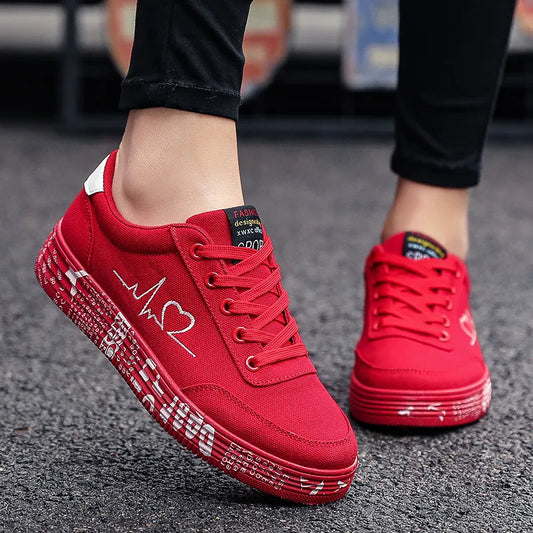 Round Toe Lace Up Platform Sneakers - LaTezza Online Shop