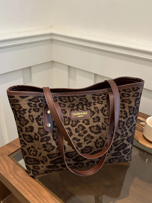 Leopard Polyester Tote Bag - LaTezza Online Shop