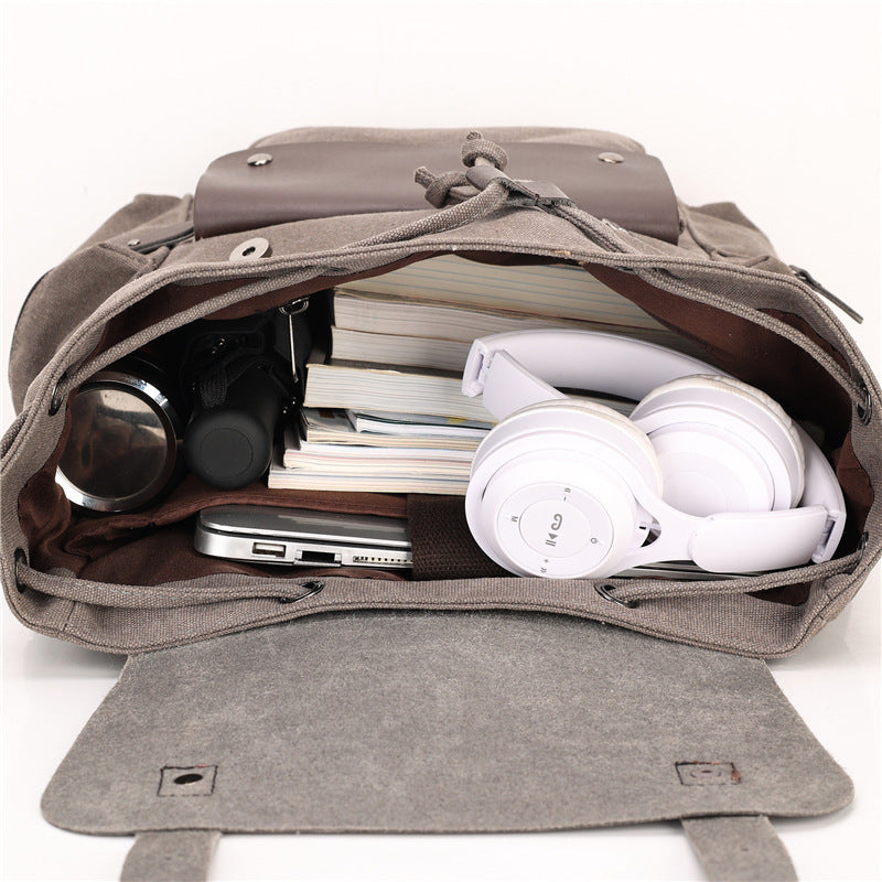 Retro Wear-resistant Large-capacity Backpack - LaTezza Online Shop