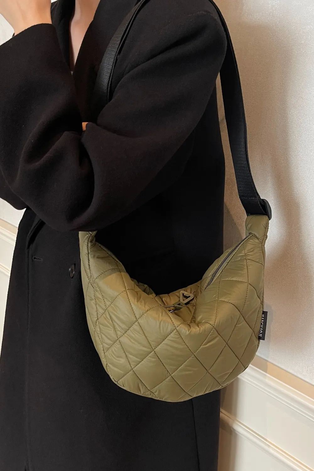 Quilted Adjustable Strap Crossbody Bag - LaTezza Online Shop