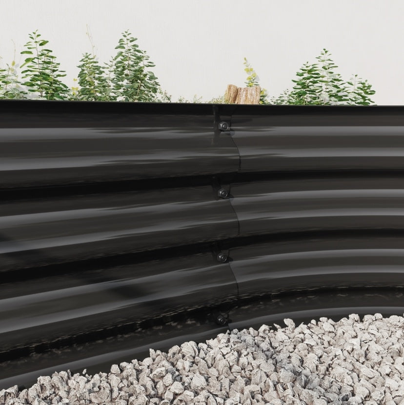Raised Garden Bed Outdoor, Oval Metal Planter For Plants, Vegetables, Flowers - LaTezza Online Shop