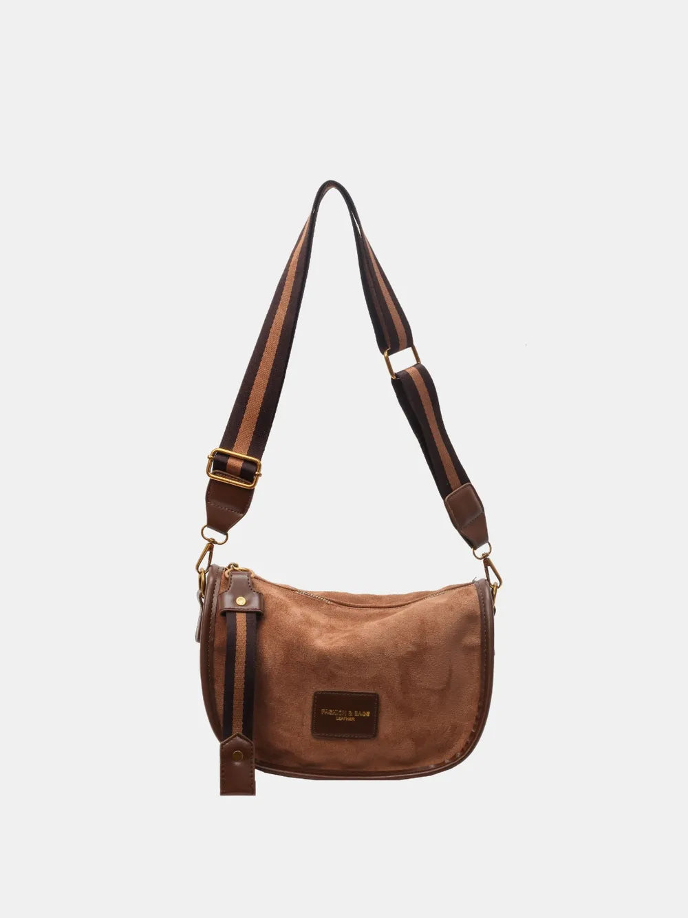 Suede Adjustable Strap Shoulder Bag - LaTezza Online Shop