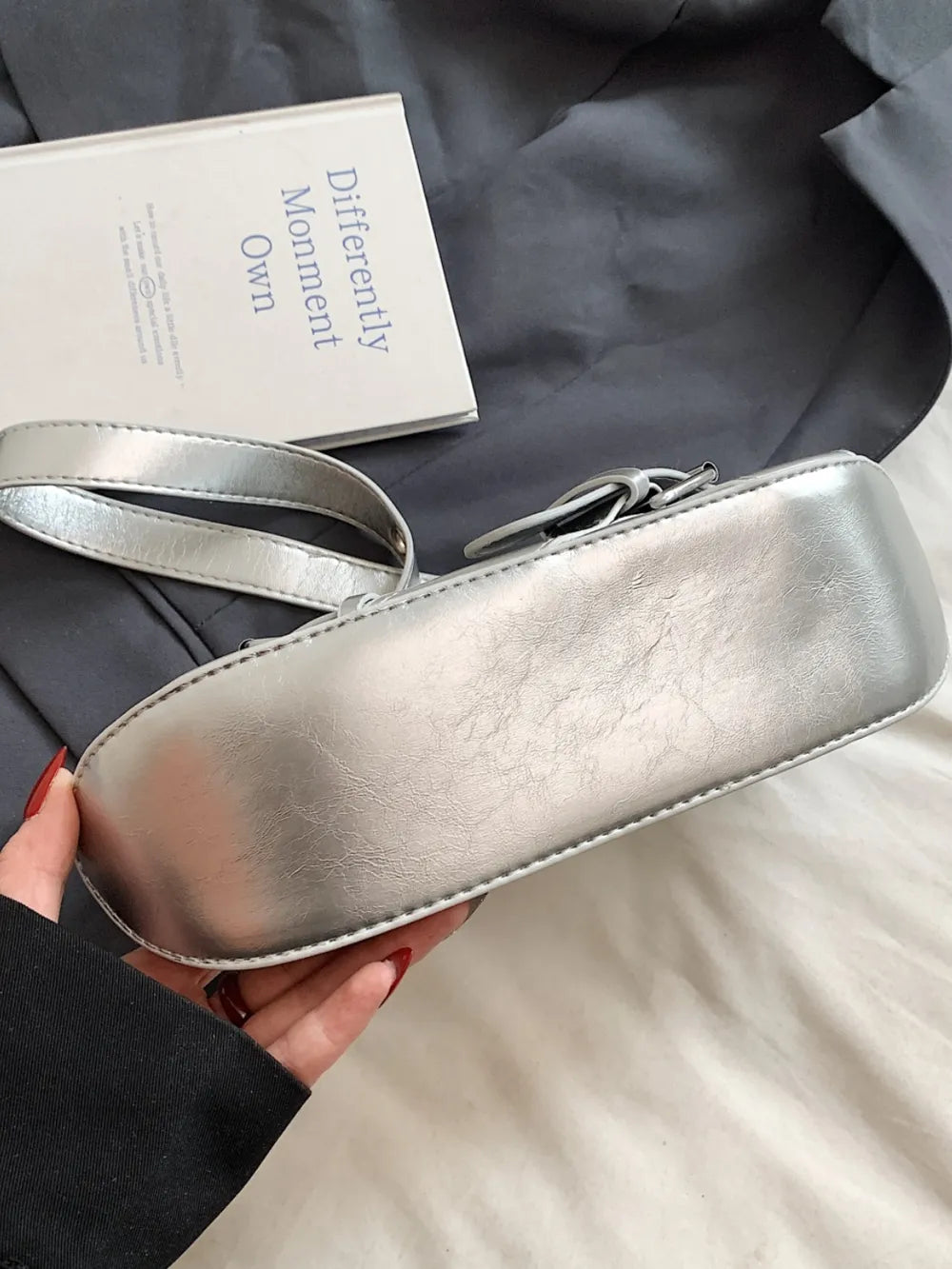 PU Leather Buckle Shoulder Bag - LaTezza Online Shop