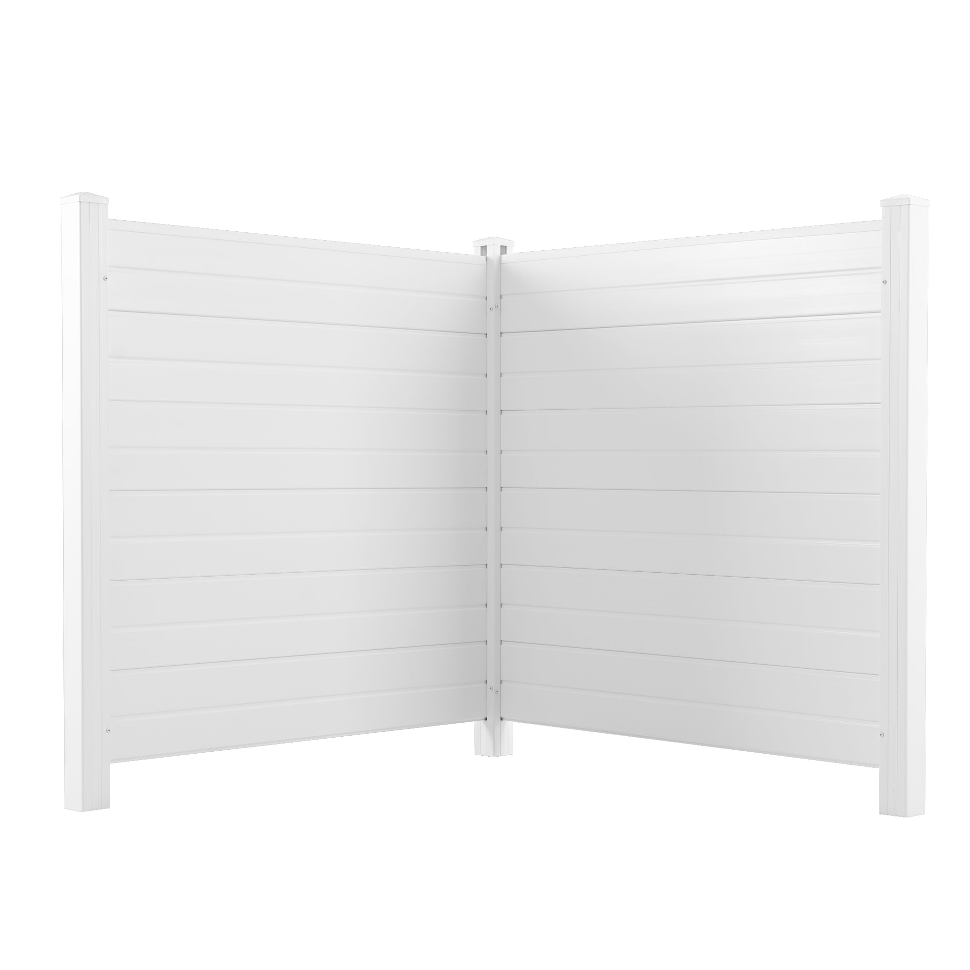 Privacy Fence Panels Kit Air Conditioner Trash Can Enclosure Vinyl white color - LaTezza Online Shop