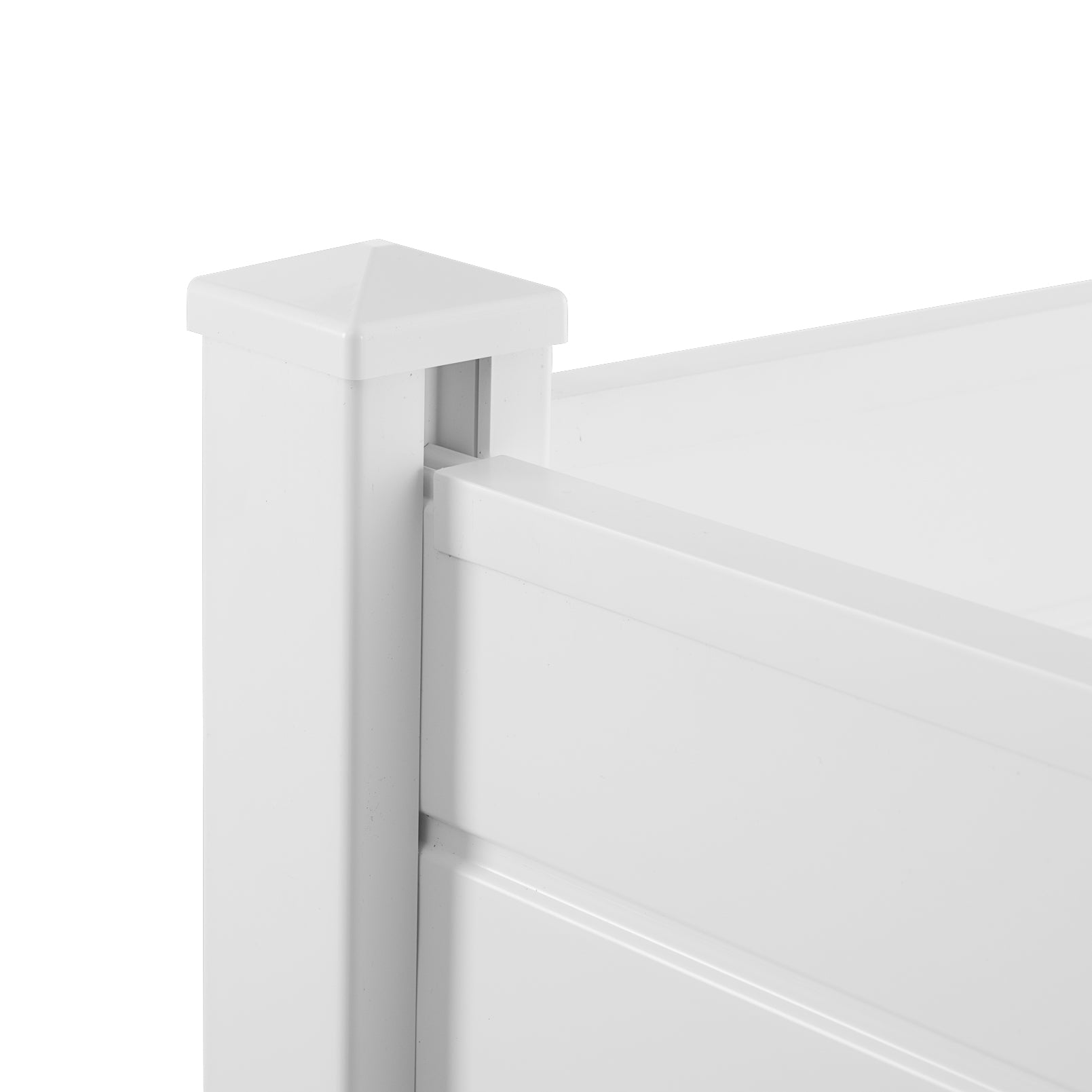 Privacy Fence Panels Kit Air Conditioner Trash Can Enclosure Vinyl white color - LaTezza Online Shop