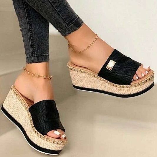 PU Leather Open Toe Sandals - LaTezza Online Shop