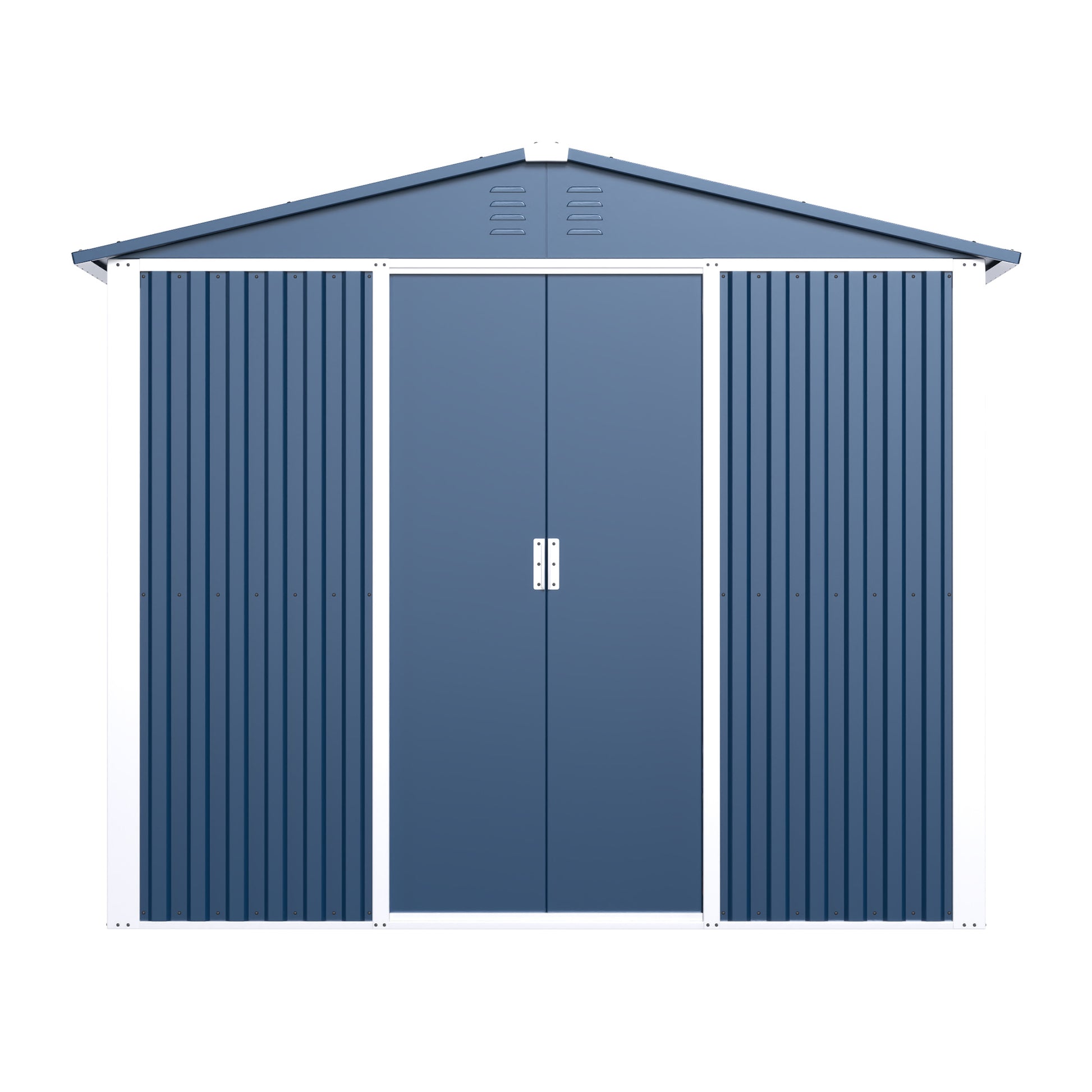 Professional Install Metal Shed 8.6 Ft. W X 6.3 Ft. D Metal Shed With Sliding Door In Blue 54 Sq. Ft. - LaTezza Online Shop