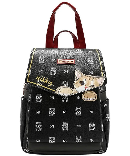 Nicole Lee USA Cat Eco-Leather Convertible Backpack Bag - LaTezza Online Shop