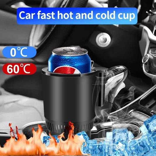 2 In1 Car Heating Cooling Cup 12V Smart Car Cup Holder Digital Temperature Display Drink Cup Warmer Cooler Mini Car Refrigerator - LaTezza Online Shop