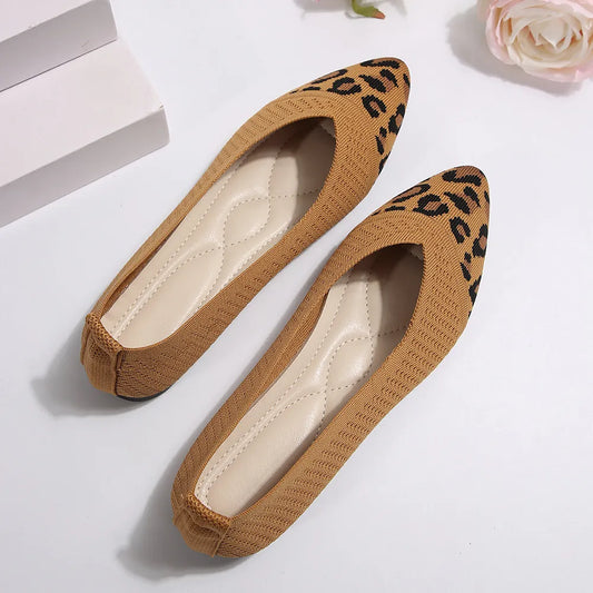 Flat Shoes Point Toe Mesh Slip-Ons - LaTezza Online Shop