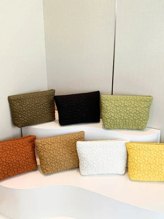Flower Texture Polyester Clutch - LaTezza Online Shop
