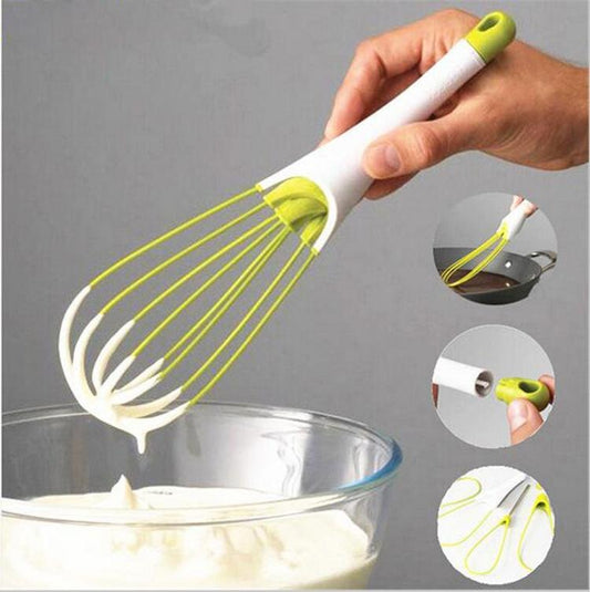 Rotating plastic egg beater multifunctional manual egg mixer easy to clean and dough baking tool - LaTezza Online Shop