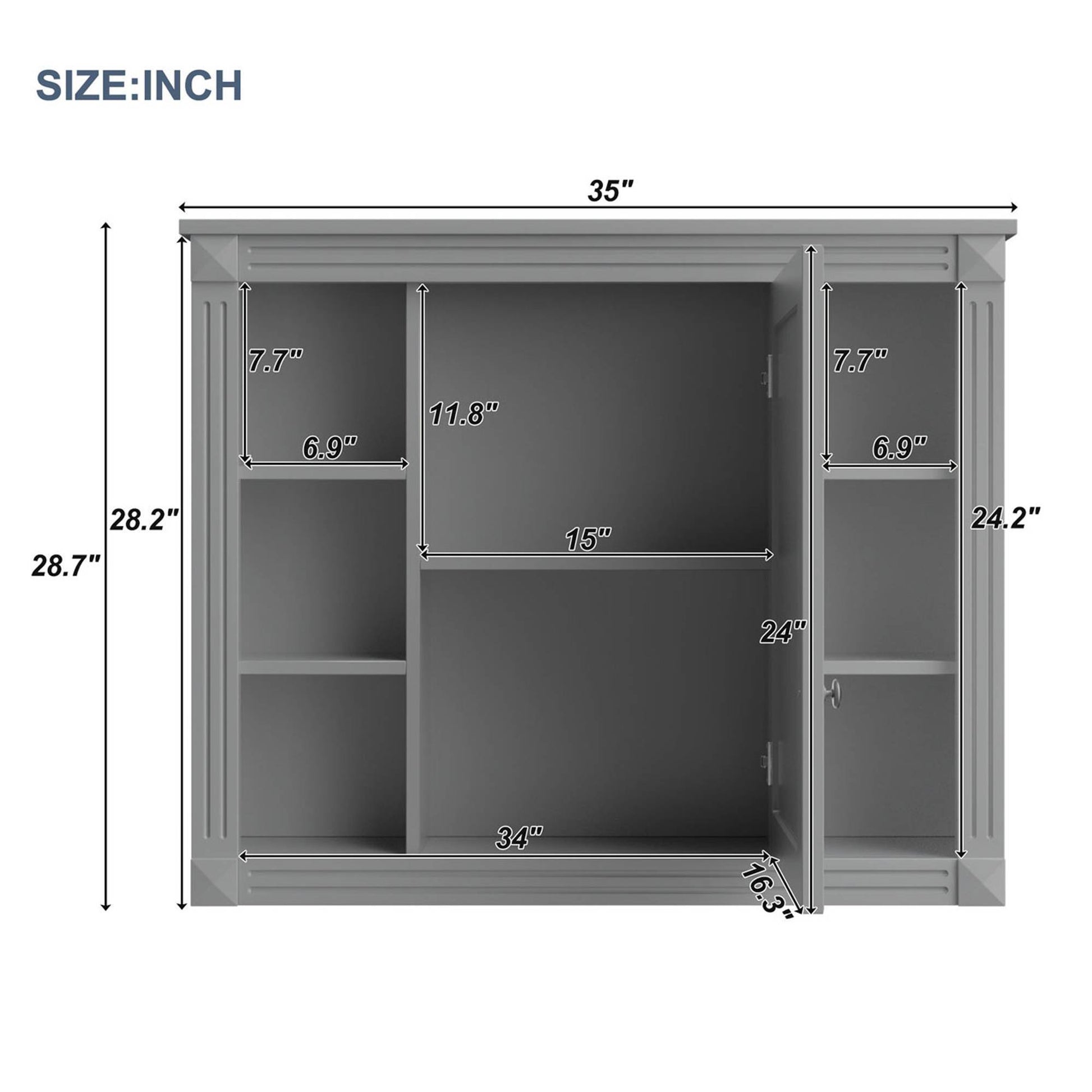 Wall Mounted Bathroom Storage Cabinet Bathroom Wall Cabinet With Mirror - LaTezza Online Shop