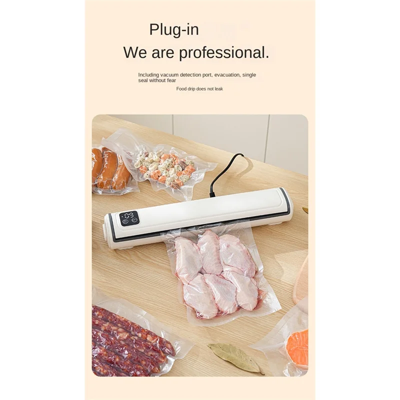 BISM For Home Kitchen, Camping, Travel Portable Vacuum Sealer Machine For Food Storage,Includes 10 Bags Compact EU Plug