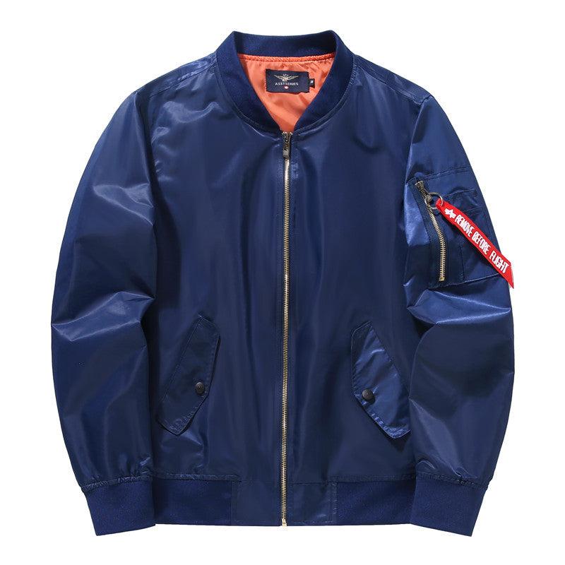 Men's autumn and winter new item plus plus size fat guy sports casual cotton jacket Air Force One MA1 pilot - LaTezza Online Shop