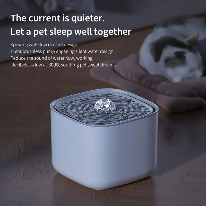 3L Large Capacity Canine Cat Dog Pet Circulating Filter Pet Fountain Feeder Automatic Water Dispenser with USB Port for Pets - LaTezza Online Shop