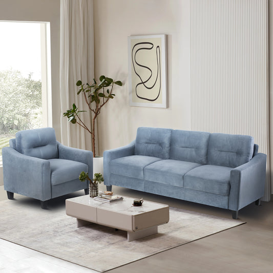 Gray Couch Comfortable Sectional Couches and Sofas for Living Room Office Small Space Chenille - LaTezza Online Shop