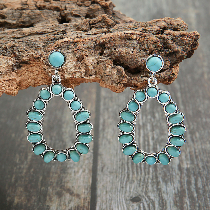 Artificial Turquoise Earrings - LaTezza Online Shop