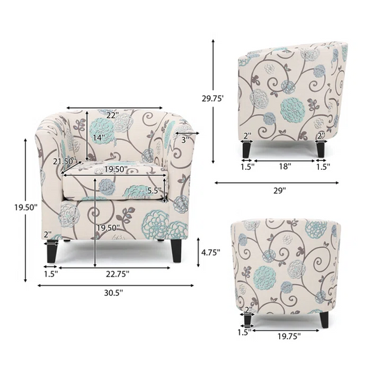 PLAZA CLUB CHAIR - LaTezza Online Shop