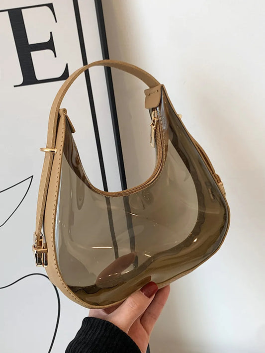 Shoulder Bag PU Leather PVC Transparent - LaTezza Online Shop