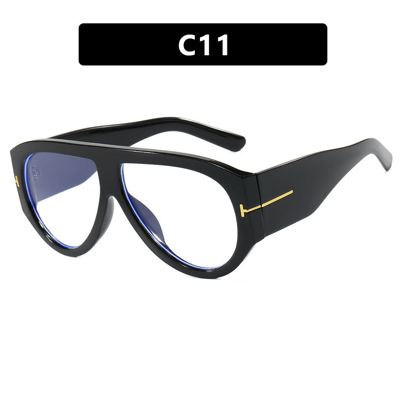T-shaped large frame sunglasses, pilot's toad fashion cross-border sunglasses, personalized women's sunglasses - LaTezza Online Shop