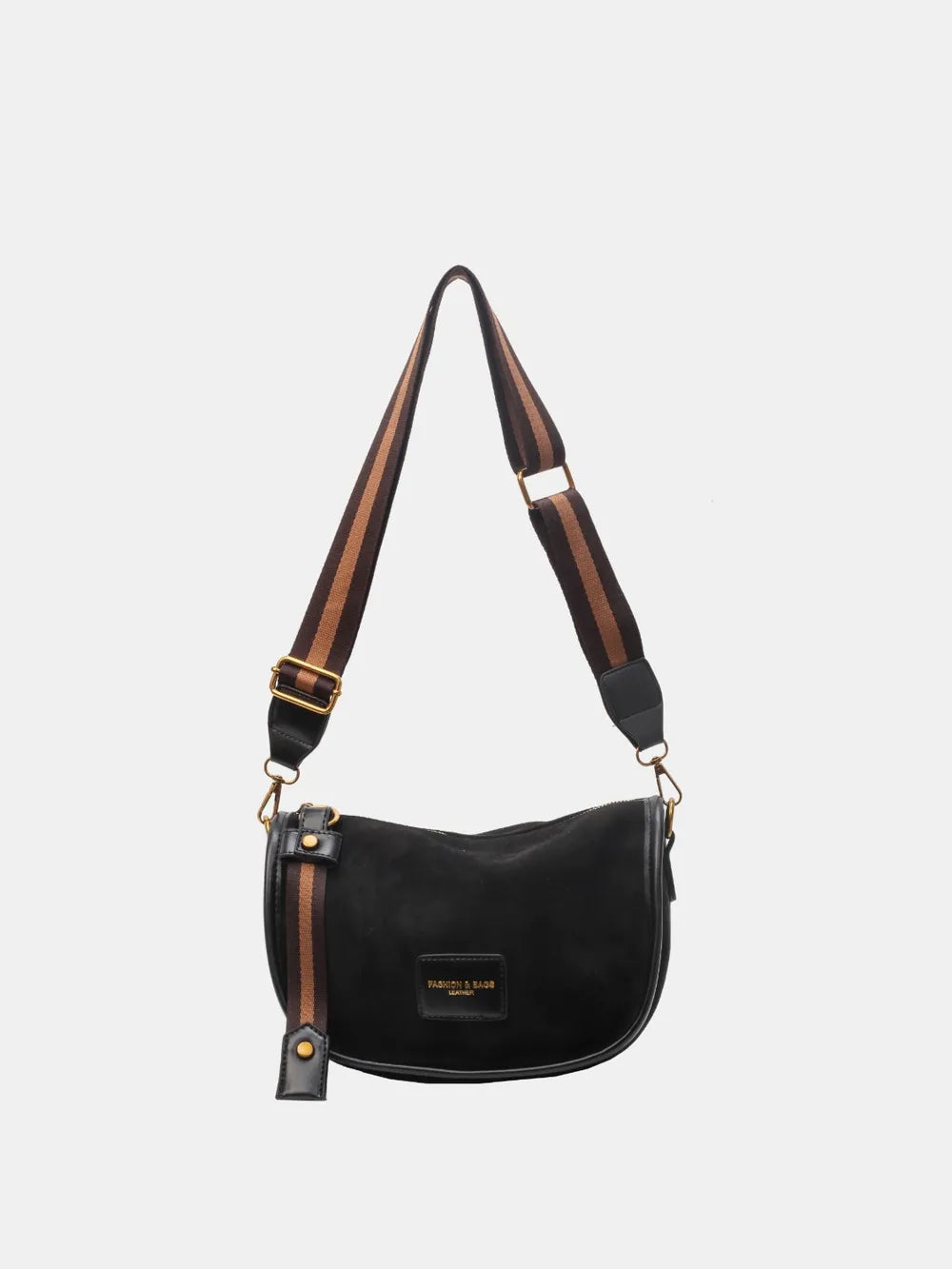 Suede Adjustable Strap Shoulder Bag - LaTezza Online Shop
