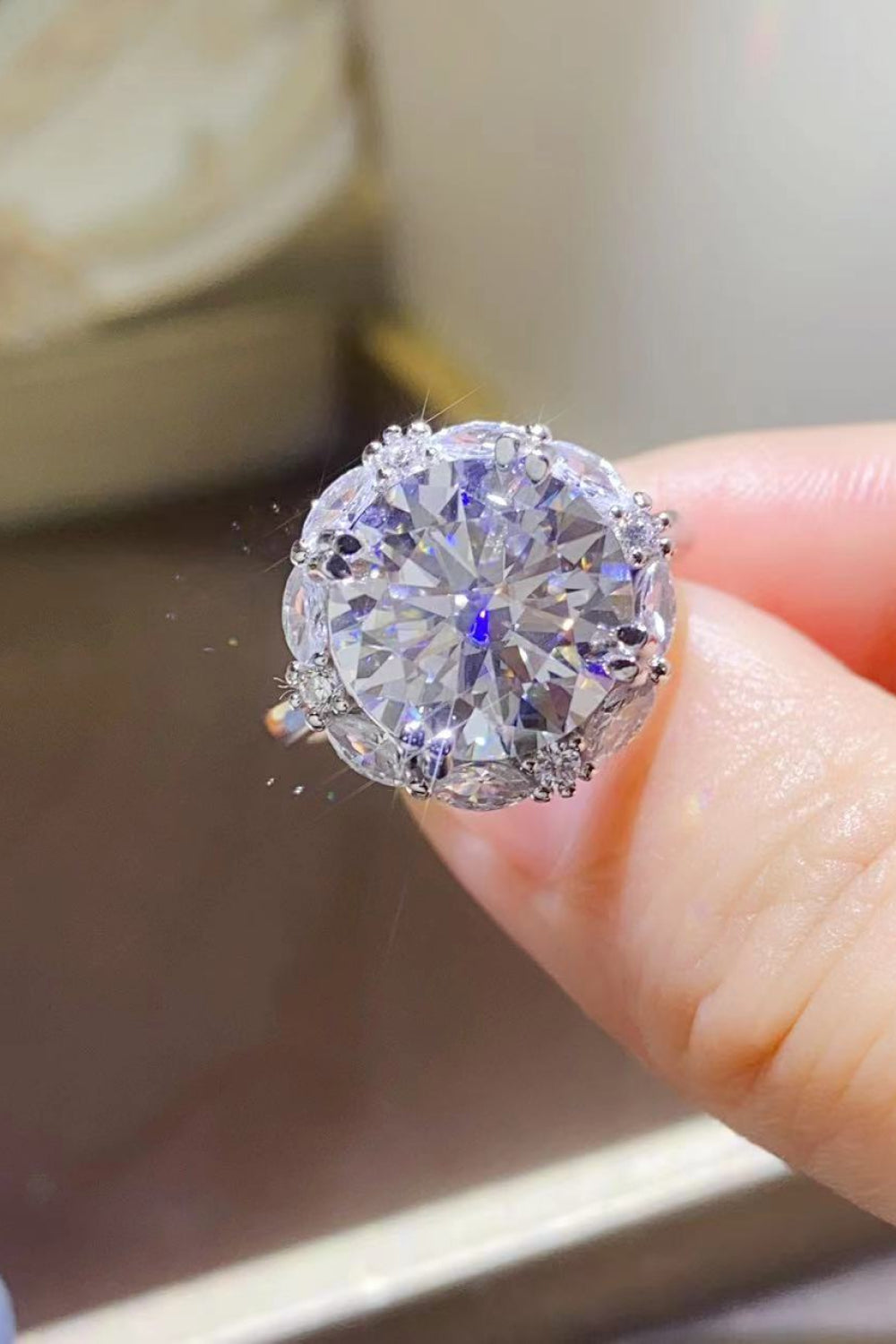 5 Carat Moissanite 925 Sterling Silver Ring - LaTezza Online Shop