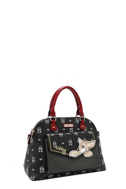 Nicole Lee USA Eco-Leather Cat Dome Bag - LaTezza Online Shop