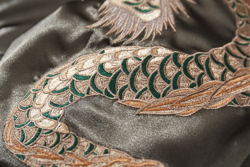 Heavy industry embroidery men's cotton coat four mythical beasts and dragon embroidered cotton coat personality - LaTezza Online Shop