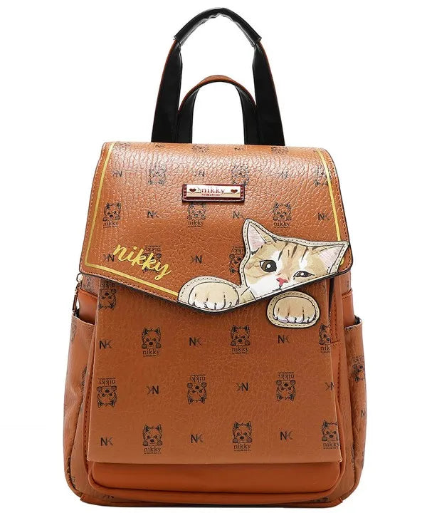 Nicole Lee USA Cat Eco-Leather Convertible Backpack Bag - LaTezza Online Shop