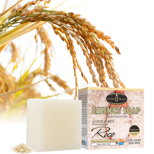 Rice Handmade Soap Body Skin Brightening Moisturizing 100g Handmade Soap Melaninsoap - LaTezza Online Shop
