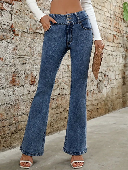 Jeans Bootcut Casual Versatile Shot Micro Lanka Jeans - LaTezza Online Shop