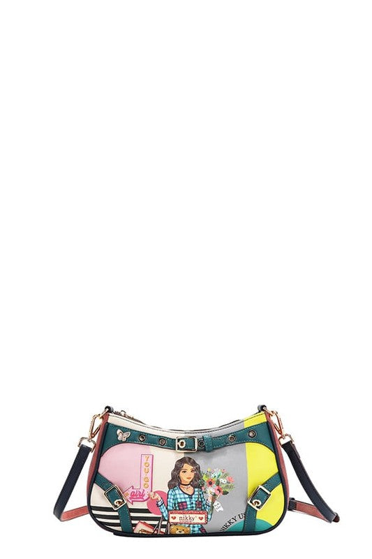 Nicole Lee USA Crescent Shaped Crossbody Bag - LaTezza Online Shop