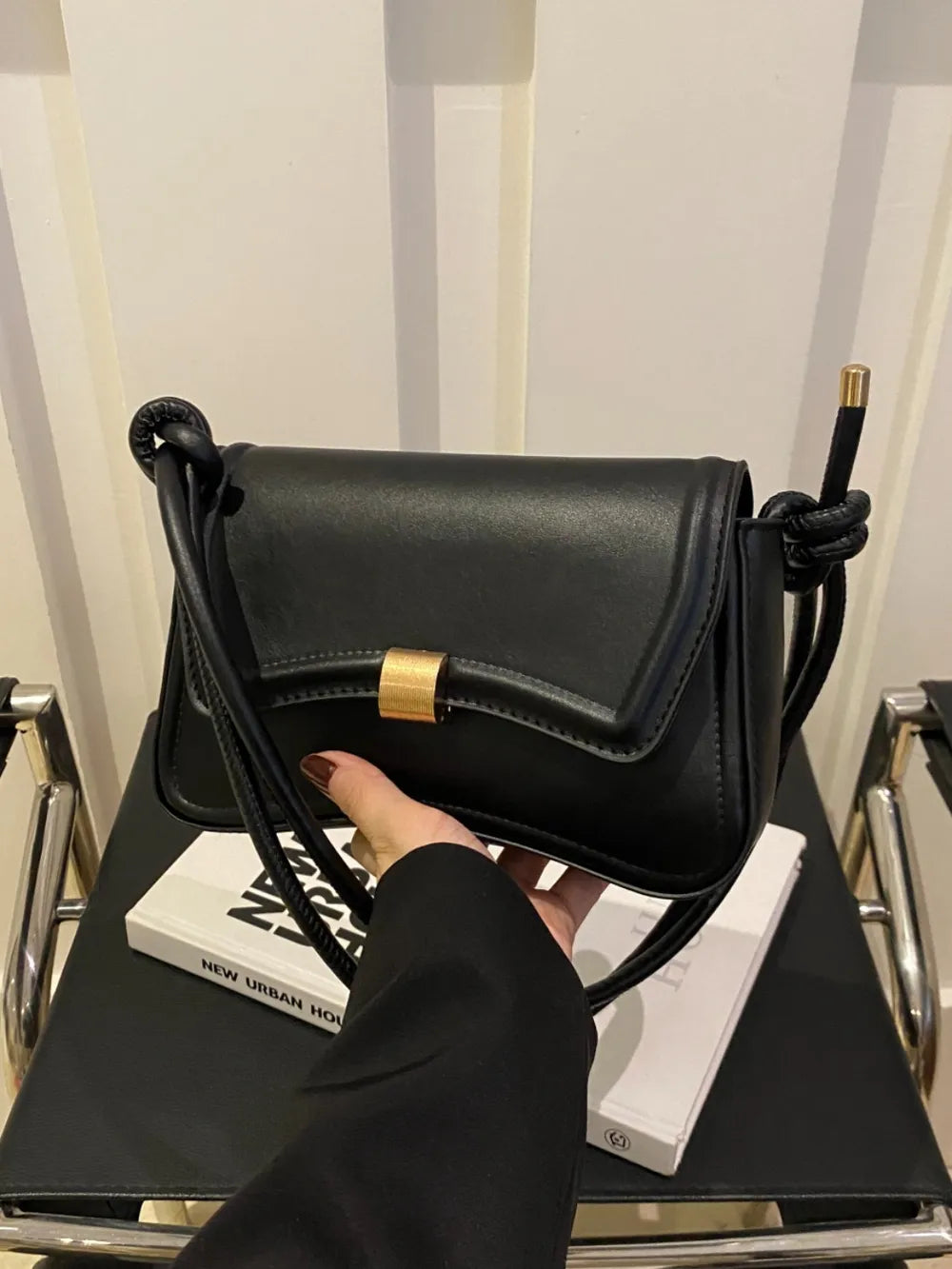 Knotted Strap PU Leather Handbag - LaTezza Online Shop