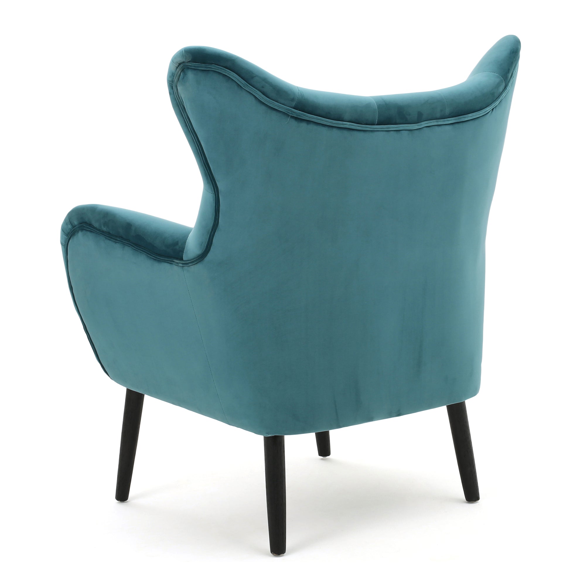 ARM CHAIR Accent Chair Teal Tufted Velvet Wing Back Chair - LaTezza Online Shop
