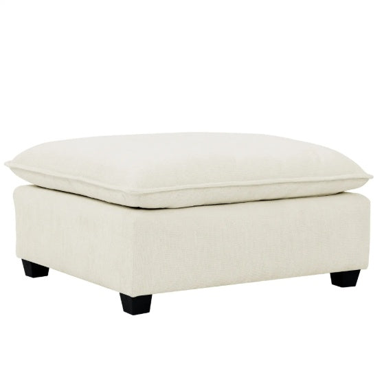 Loveseat With Ottoman Modern Chenille Upholstered Modular Couch Sleeper Sofa - LaTezza Online Shop