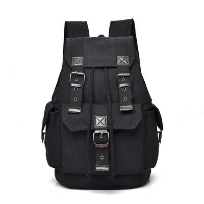 Street Canvas Unisex Backpack Retro Casual Travel Bag Large Capacity Schoolbag - LaTezza Online Shop