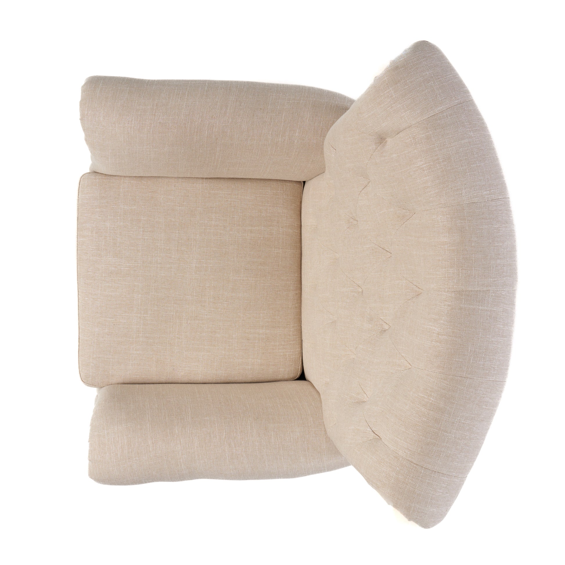 Springfield Tufted Armchair for Living Room, Light Beige - LaTezza Online Shop