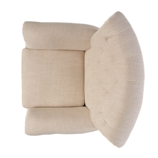 Springfield Tufted Armchair for Living Room, Light Beige - LaTezza Online Shop
